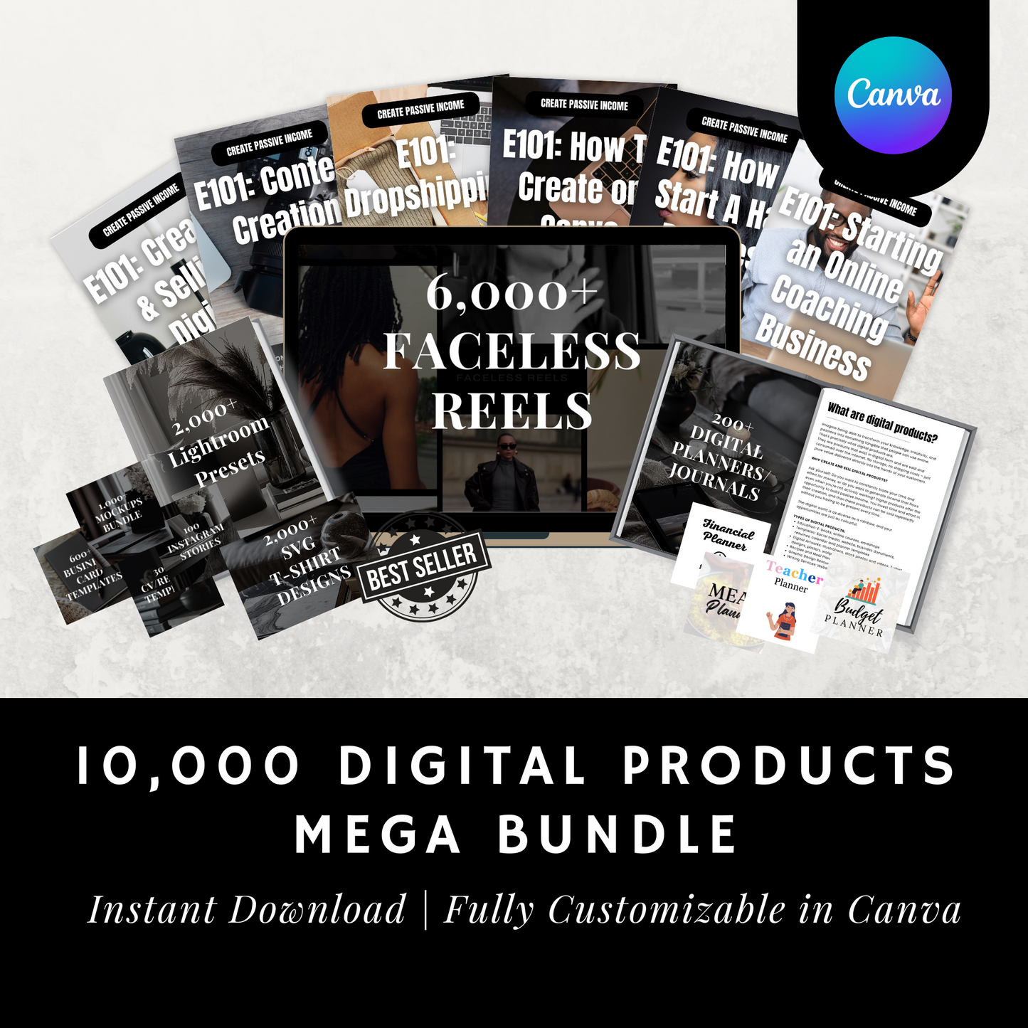 10,000+ Digital Products Mega Bundle-MRR/PLR Rights